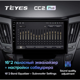 Штатная магнитола Teyes CC2 Plus 3/32 ГБ для Hyundai Sonata VI (YF) 2009-2014 на Android 10.0
