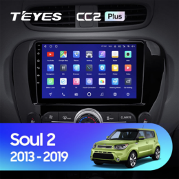 Штатная магнитола Teyes CC2 Plus 3/32 для KIA Soul II 2013-2019 на Android 10.0