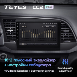 Штатная магнитола Teyes CC2 Plus 3/32 ГБ для Hyundai Elantra VI (AD) 2016-2019 на Android 10.0