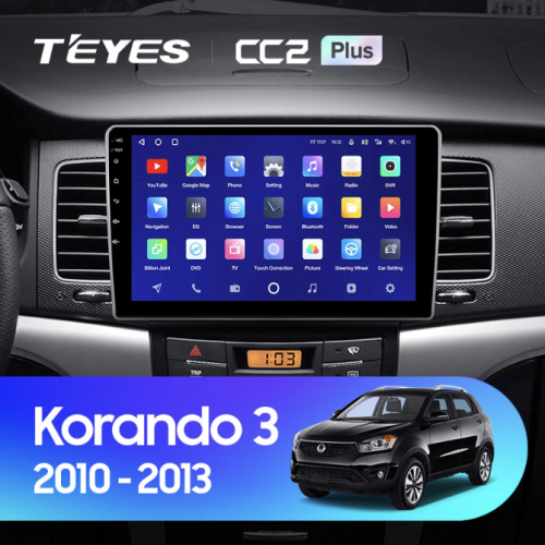 Головное устройство Teyes CC2 Plus 3/32 ГБ для SsangYong Actyon, Korando 2010-2013 на Android 10.0