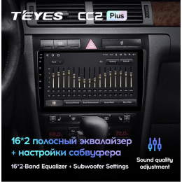 Штатная магнитола Teyes CC2 Plus 3/32 ГБ для Audi A6 II (C5) 1998-2006 на Android 10.0