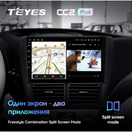 Головное устройство Teyes CC2 Plus 3/32 ГБ для Subaru Forester III, Impreza III 2007-2013 на Android 10.0