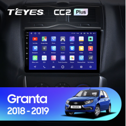 Штатная магнитола Teyes CC2 Plus 3/32 ГБ для LADA Granta Cross 2018-2025 на Android 10.0
