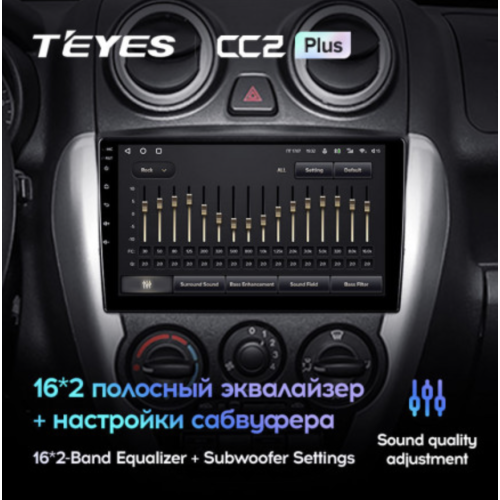 Штатная магнитола Teyes CC2 Plus 3/32 ГБ для Lada Granta I 2011-2018 Тип-B на Android 10.0