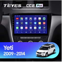 Штатная магнитола Teyes CC2 Plus 3/32 ГБ для Skoda Yeti 5L 2009-2014 на Android 10.0