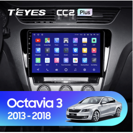 Штатная магнитола Teyes CC2 Plus 3/32 ГБ для Skoda Octavia III (A7) 2013-2018 на Android 10.0