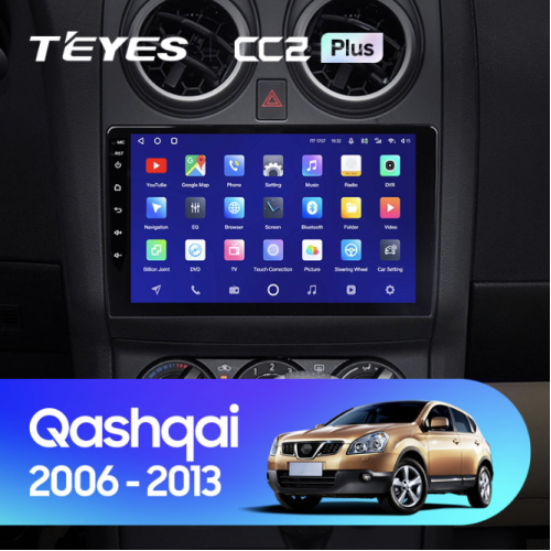 Штатная магнитола Teyes CC2 Plus 3/32 ГБ для Nissan Qashqai I 2007-2013 на Android 10.0