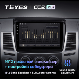 Автомагнитола Teyes CC2 Plus 3/32 ГБ для Mitsubishi Pajero Sport II 2008-2014 на Android 10.0
