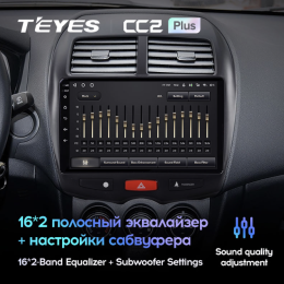 Штатная магнитола Teyes CC2 Plus 3/32 ГБ для Mitsubishi ASX I 2010-2018 на Android 10.0