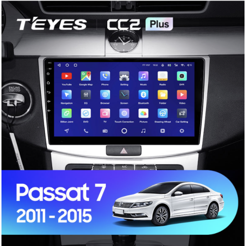 Штатная магнитола Teyes CC2 Plus 3/32 ГБ для Volkswagen Passat CC, B6, B7 2005-2017 на Android 10.0