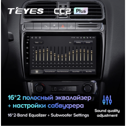 Штатная магнитола Teyes CC2 Plus 3/32 ГБ для Volkswagen Polo 5 2009-2019 на Android 10.0