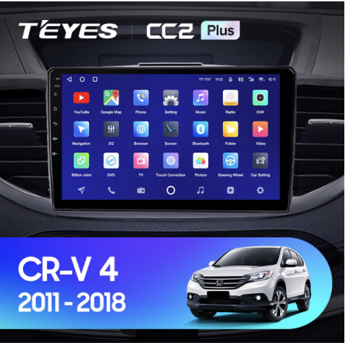 Штатная магнитола Teyes CC2 Plus 3/32 ГБ для Honda CR-V IV 2012-2016 на Android 10.0