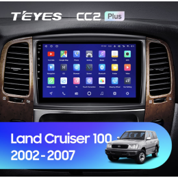 Штатная магнитола Teyes CC2 Plus 3/32 ГБ для Toyota Land Cruiser 100 2002-2007 на Android 10.0
