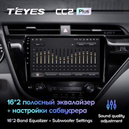 Штатная магнитола Teyes CC2 Plus 3/32 ГБ для Toyota Camry V70 2018-2021 на Android 10.0