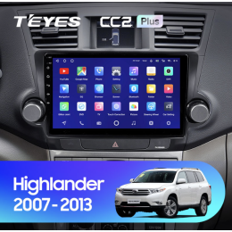 Штатная магнитола Teyes CC2 Plus 3/32 ГБ для Toyota Highlander (U40) 2007-2013 на Android 10.0