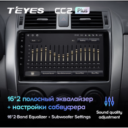 Штатная магнитола Teyes CC2 Plus 3/32 ГБ для Toyota Corolla X (E140, E150) 2006-2013 на Android 10.0