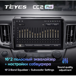 Штатная магнитола Teyes CC2 Plus 3/32 ГБ для Toyota RAV4 (CA40) 2013-2019 на Android 10.0