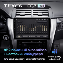Штатная магнитола Teyes CC2 Plus 3/32 ГБ для Toyota Camry V55 2014-2018 на Android 10.0