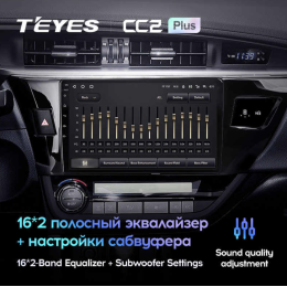 Штатная магнитола Teyes CC2 Plus 3/32 ГБ для Toyota Corolla XI 2013-2015 на Android 10.0