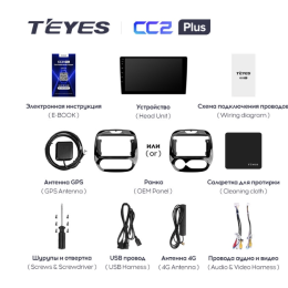 Штатная магнитола Teyes CC2 Plus 3/32 ГБ для Renault Kaptur 2016-2020 на Android 10.0