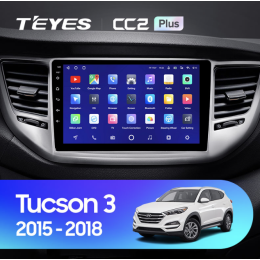Штатная магнитола Teyes CC2 Plus 3/32 ГБ для Hyundai Tucson III 2015-2018 на Android 10.0