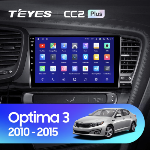 Штатная магнитола Teyes CC2 Plus 3/32 ГБ для Kia Optima III 2010-2013 на Android 10.0