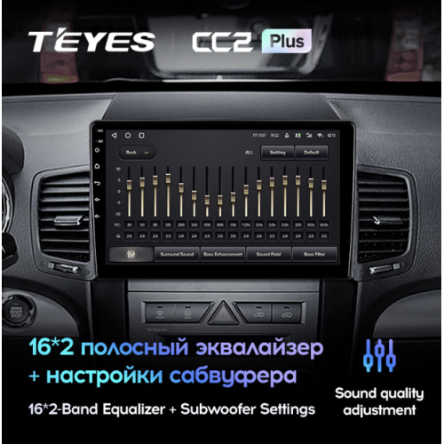 Штатная магнитола Teyes CC2 Plus 3/32 ГБ для Kia Sorento II 2009-2012 на Android 10.0