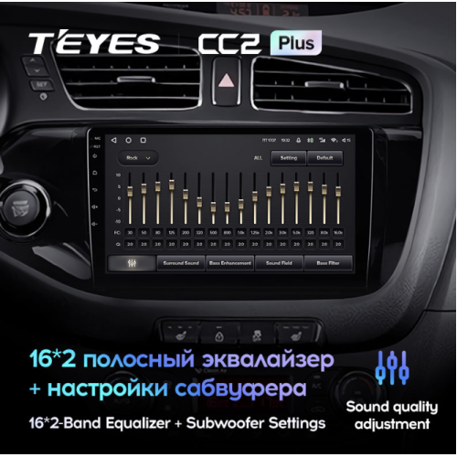 Штатная магнитола Teyes CC2 Plus 3/32 ГБ для Kia Ceed II 2012-2018 на Android 10.0