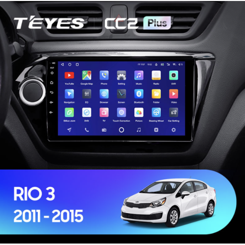 Штатная магнитола Teyes CC2 Plus 3/32 ГБ для Kia Rio III 2011-2017 на Android 10.0
