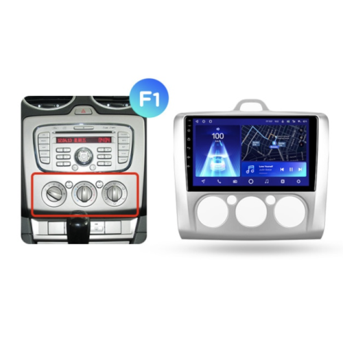 Штатная магнитола Teyes CC2 Plus 3/32 ГБ для Ford Focus II 2005-2011 (кондиционер) на Android 10.0