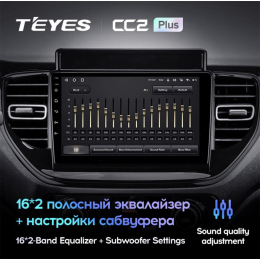 Штатная магнитола Teyes CC2 Plus 3/32 ГБ для Hyundai Solaris 2020+ на Android 10.0