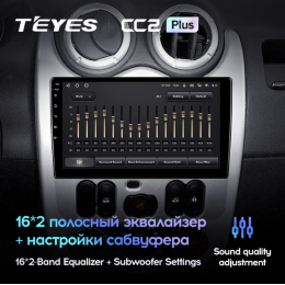 Штатная магнитола Teyes CC2 Plus 3/32 ГБ для Lada Largus I 2012-2020 на Android 10.0