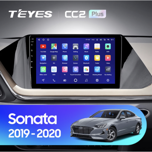 Штатная магнитола Teyes CC2 Plus 3/32 ГБ для Hyundai Sonata 2019-2023 на Android 10.0