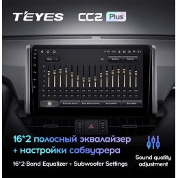 Штатная магнитола Teyes CC2 Plus 3/32 ГБ для Toyota RAV4 (XA50) 2018-2024 на Android 10.0