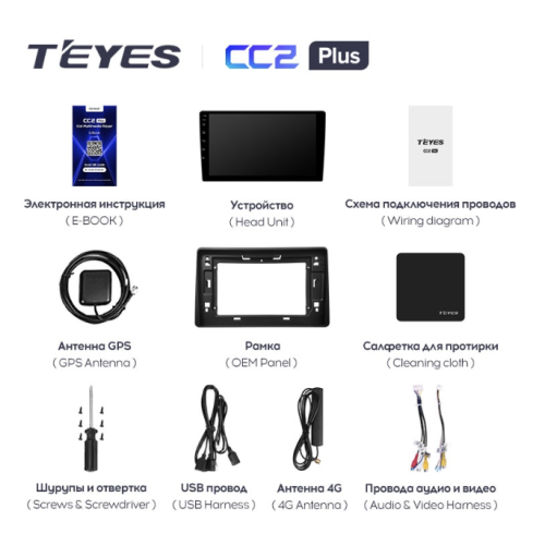 Штатная магнитола Teyes CC2 Plus 3/32 ГБ для Renault Duster 2020+ на Android 10.0