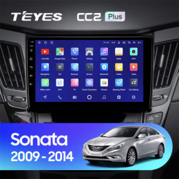 Штатная магнитола Teyes CC2 Plus 6/128 ГБ для Hyundai Sonata VI (YF) 2009-2014 на Android 10.0