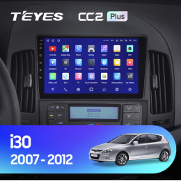 Штатная магнитола Teyes CC2 Plus 6/128 ГБ для Hyundai i30 2008-2011 (кондиционер) на Android 10.0