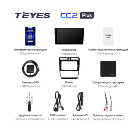 Штатная магнитола Teyes CC2 Plus 6/128 ГБ для Audi A6 II (C5) 1998-2006 на Android 10.0