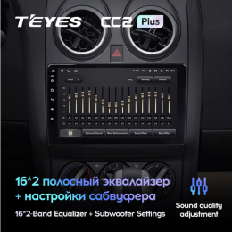 Штатная магнитола Teyes CC2 Plus 6/128 ГБ для Nissan Qashqai I 2007-2013 на Android 10.0