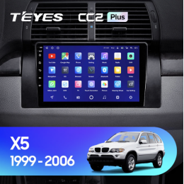 Штатная магнитола Teyes CC2 Plus 6/128 ГБ для BMW X5 E39 E53 1999-2006 на Android 10.0