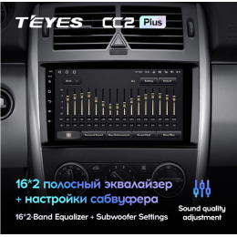 Штатная магнитола Teyes CC2 Plus 6/128 ГБ для B-klasse (W245) 2005-2011 на Android 10.0