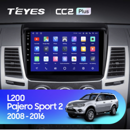 Автомагнитола Teyes CC2 Plus 6/128 ГБ для Mitsubishi Pajero Sport II 2008-2014 на Android 10.0