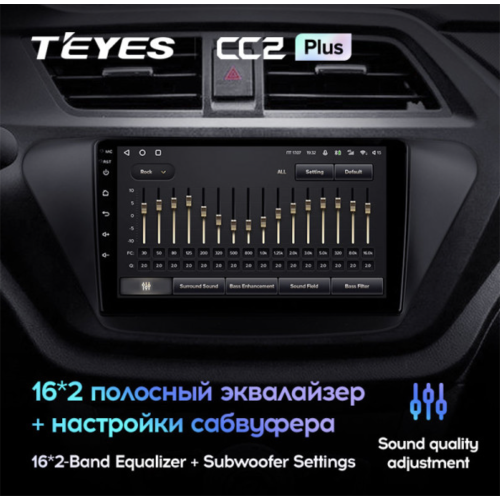 Головное устройство Teyes CC2 Plus 6/128 ГБ для Lifan X50 2015-2022 на Android 10.0