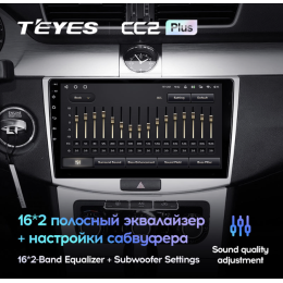 Штатная магнитола Teyes CC2 Plus 6/128 ГБ для Volkswagen Passat CC, B6, B7 2005-2017 на Android 10.0
