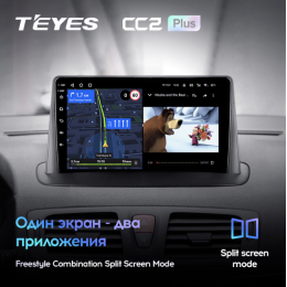 Штатная магнитола Teyes CC2 Plus 6/128 ГБ для Renault Megane III 2009-2016 на Android 10.0