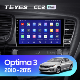 Штатная магнитола Teyes CC2 Plus 6/128 ГБ для Kia Optima III 2010-2013 на Android 10.0