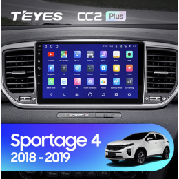 Штатная магнитола Teyes CC2 Plus 6/128 ГБ для KIA Sportage IV 2018-2022 на Android 10.0