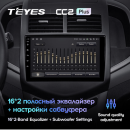 Штатная магнитола Teyes CC2 Plus 6/128 ГБ для Chevrolet Aveo 2011-2020 на Android 10.0