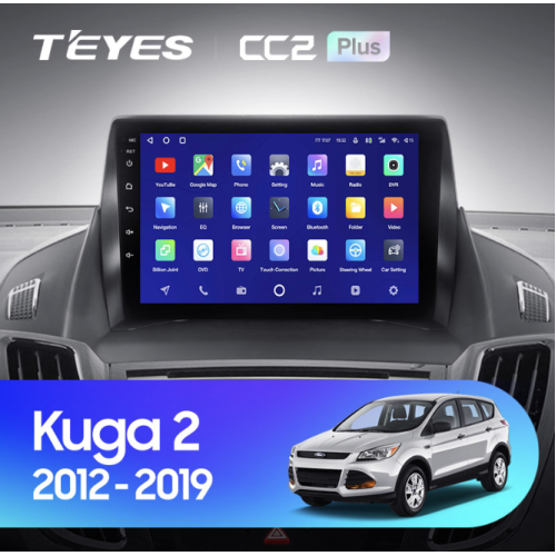 Штатная магнитола Teyes CC2 Plus 6/128 ГБ для Ford Kuga II 2013-2019 на Android 10.0