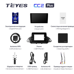 Штатная магнитола Teyes CC2 Plus 6/128 ГБ для Ford Kuga II 2013-2019 на Android 10.0